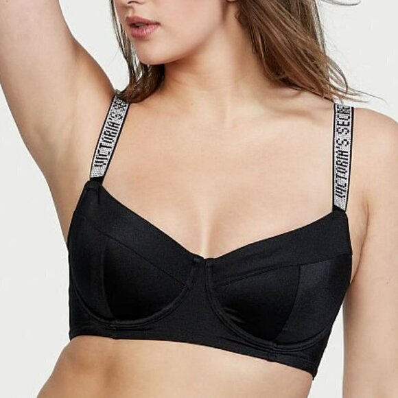 𝅺VICTORIA'S SECRET SWIM Shine Strap Wicked Bikini Top Size 32C - Picture 1 of 7